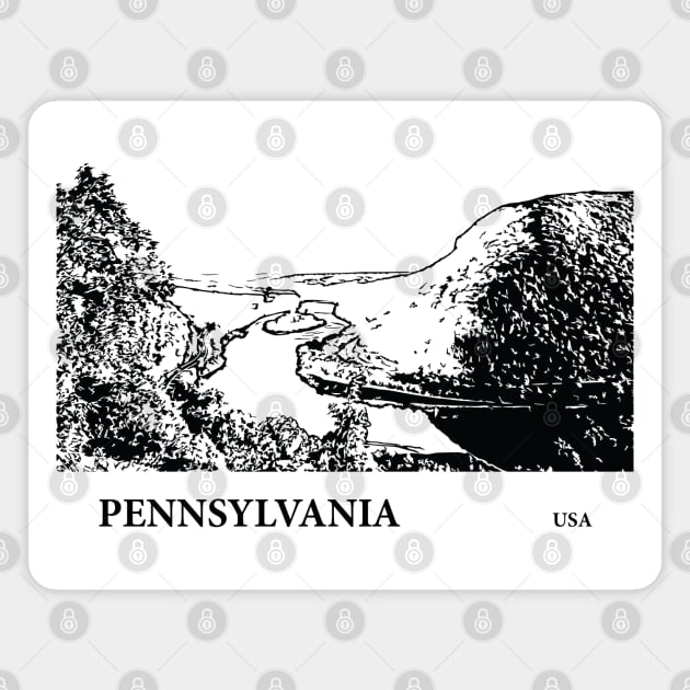 Pennsylvania USA Magnet by Lakeric